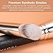 TEOYALL Angled Concealer Brush, Synthetic Contour Brush for Blending Setting Buffing with Liquid, Cream and Powder Cosmetic (Angled Brush)