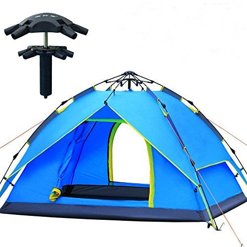Carpa impermeable para camping 3-4 personas doble capa miniatura 2