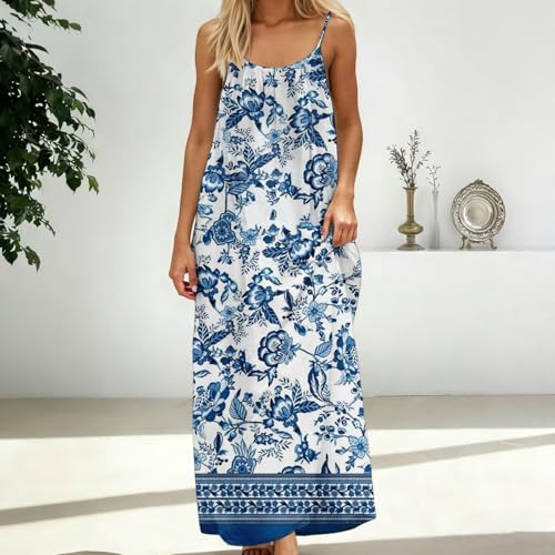 Image of HTHLVMD Backless Cami Dress Summer Dresses for Women 2026 Spaghetti Strap Dresses Womens Solid Color Backless Cami Dress