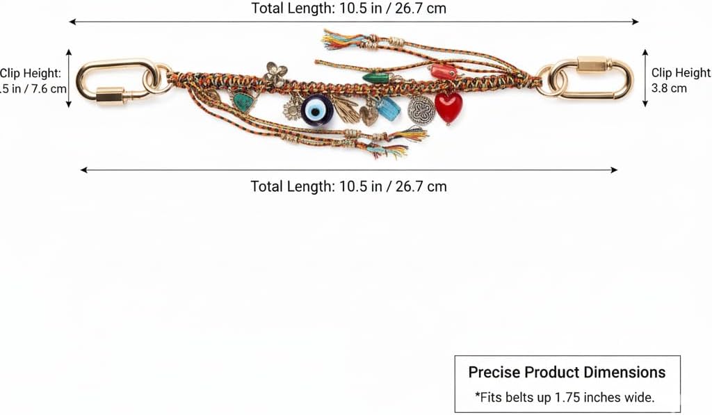 Stylish Chain Beaded Rope Braided Keychain for Handbags, Purses & Backpacks - Chic Bag Charm Accessory for Women - Image 6