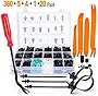GOOACC - GRC-34 Push Bumper Fastener Rivet Clips with 18 Most Popular Sizes Auto Push Pin Rivets for Benz, BMW, Toyota, Honda, Subaru, Nissan, Mazda etc