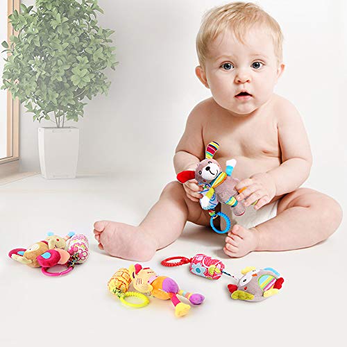 MOOKLIN ROAM 4 Packs Kinderwagen Kinderwagen Kinderwagen, Activiteit Opknoping Rammelaar Speelgoed Kinderwagen Speelgoed… - Image 8