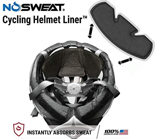 Bicycle & Bike Helmet Sweat Liner by NoSweat - Made in USA