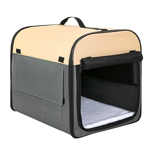 �܂肽���ݎ��\�t�g�N���[�g �y�b�g�P�[�W �����^���E�L�p ������t�� �y�� �ʋC���ǍD �����O�E�ԗp�E���s�E�L�����v�ɍœK �|�[�^�u���y�b�g�n�E�X (�O���[,60×46×50cm�i35�҈ȓ��j)