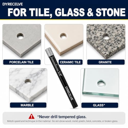 DYRECELVE Dry Diamond Drill Bit Set