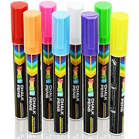 Rotuladores de Tiza Liquida para Niños - Pizarra Colores 6mm Cover