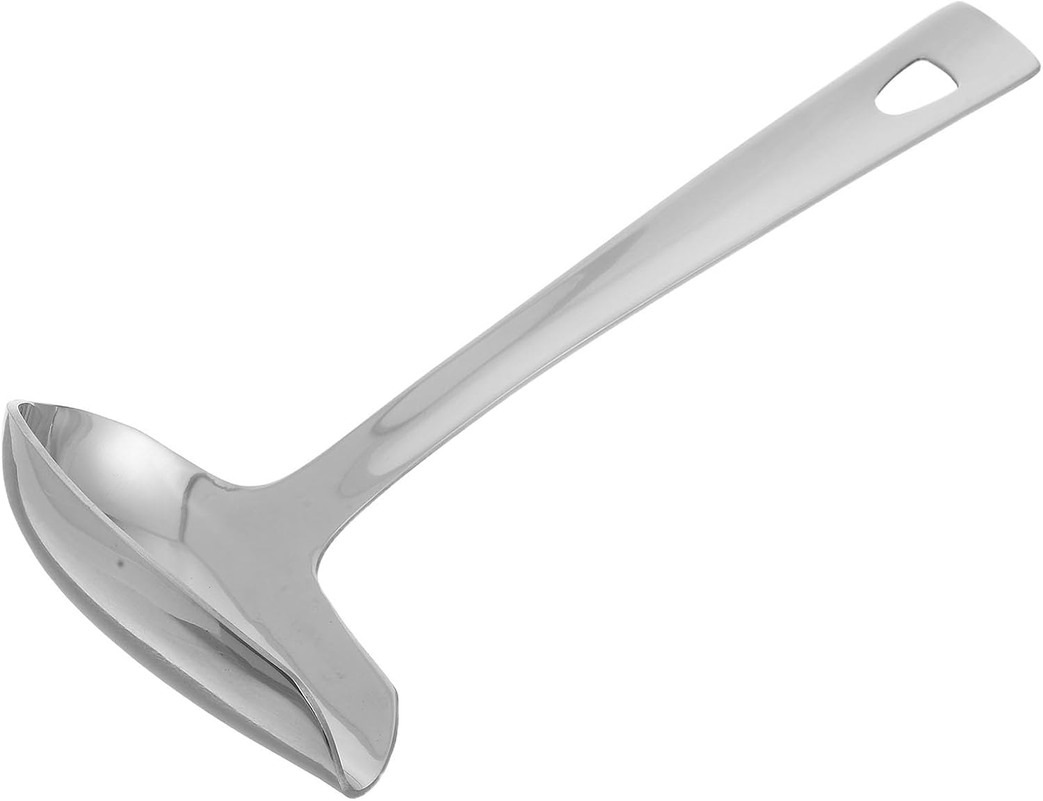 Artibetter Gravy Ladle Resistant to Wear and Easy to Clean with Duckbill Spout Stainless Steel Small Kitchen Sauce Ladle Spoon for Serving Dressings and Sauces in Modern Kitchens