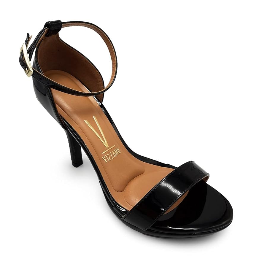 Amazon.com | Vizzano Thin Black High Heel Sandal, black