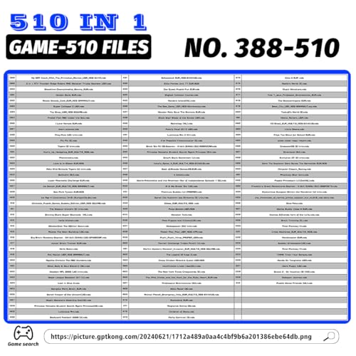 Looyat 510 In 1 Games, Super Combo Game Cartridge thumb #4