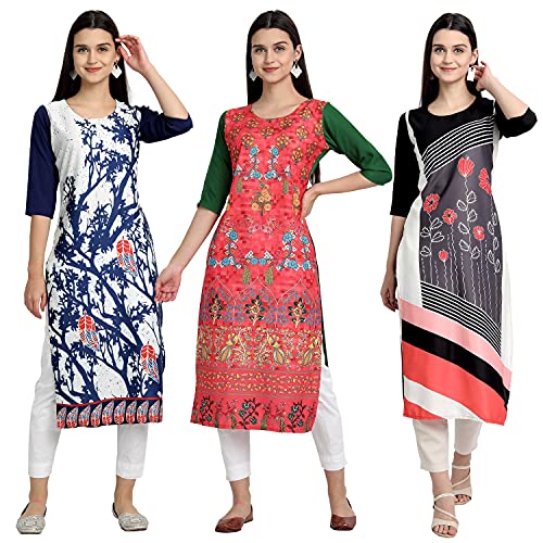 Image of Women's Crepe Straight Kurta