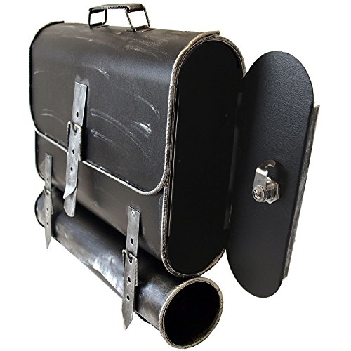 Preisvergleich Produktbild Wandbriefkasten Mailbox Postkasten Postbox Posttasche mit Zeitungsfach Zeitungsrolle / Silber