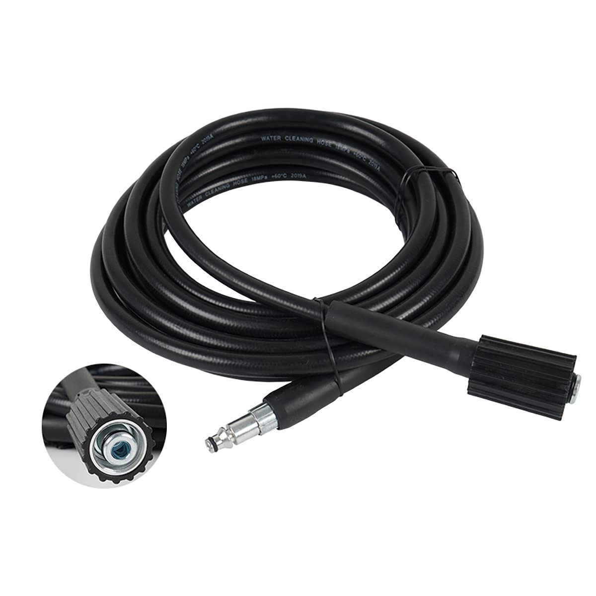 Aim Tools Tubo di Ricambio per Idropulitrici ad Alta Pressione 15M Compatibile con Alcuni Bosch e Molti Altri Marchi Idropulitrice, M22 14mm, per Macchina per la Pulizia Dell'auto da Giardino