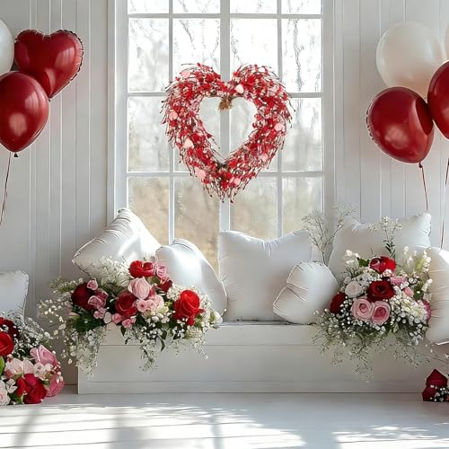 Couronne de tulipes artificielles en rotin pour décoration de maison et entrée