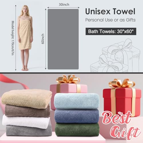 Image of JML Bath Towels, Pack of 4, 30 inchx60 inch, Large, Camel