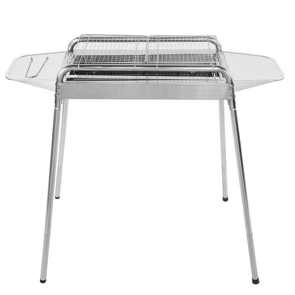 Buy TOPINCN Barbecue Charcoal Grill Stainless Steel Folding Portable