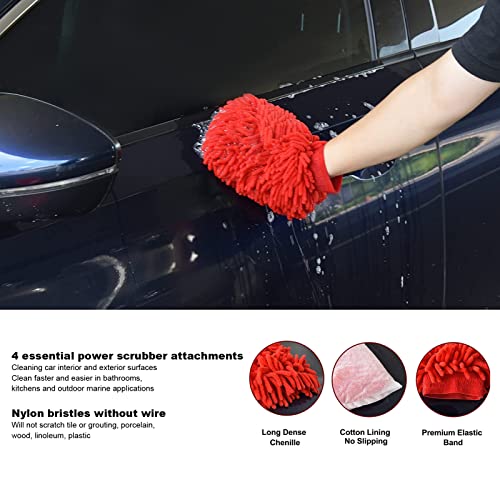Nettoyage des roues et bouchons de voiture avec kit brosses de détail - 4