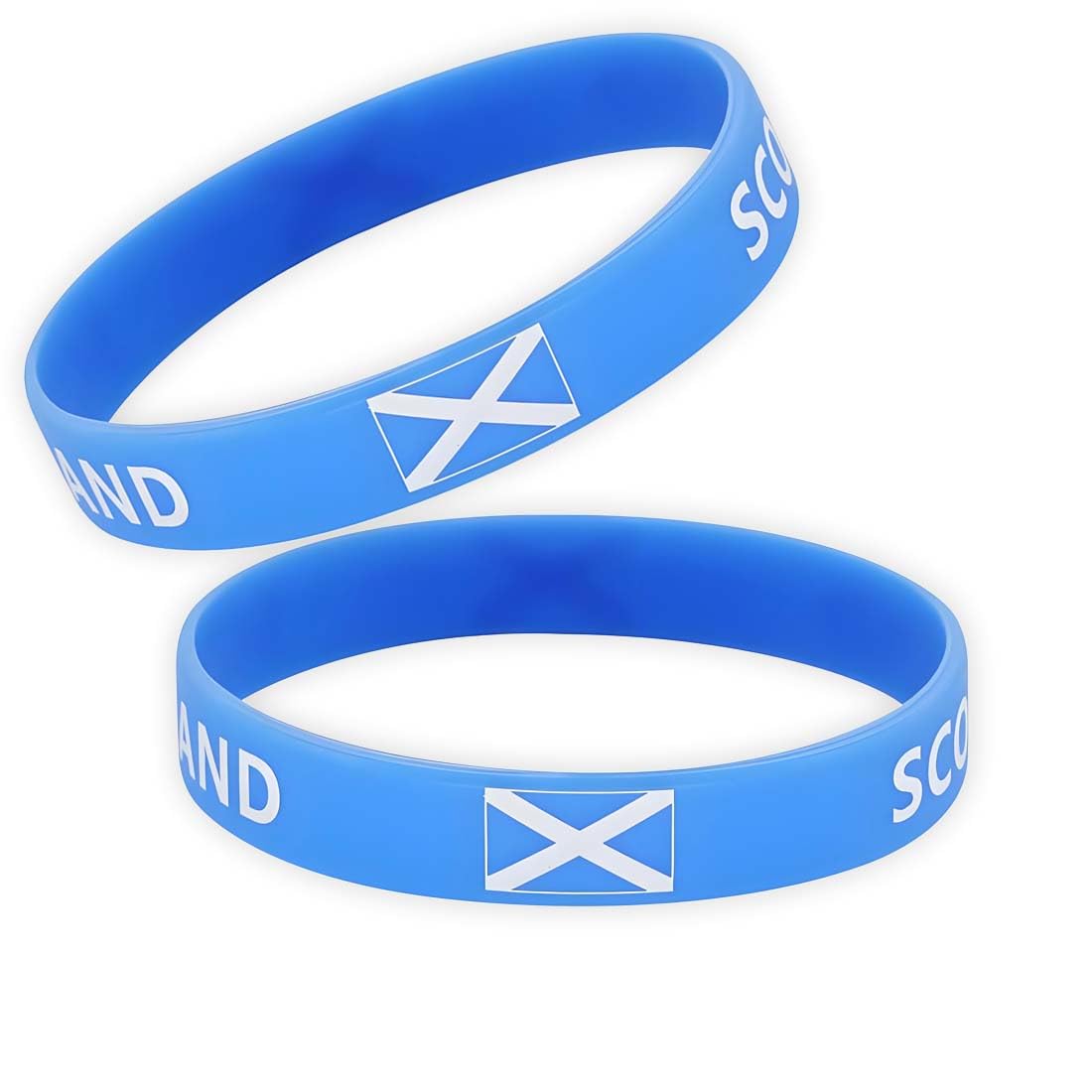 2 PCS scotland Bracelet,Scots Scottish Silicone Wristband,Decor for Sport Parade Party