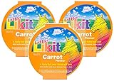 Manna Pro 3 Pack of Little Likit Carrot Treat Refills for Horses