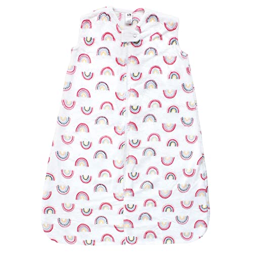 Image of Hudson Baby Unisex Baby Plush Sleeping Bag, Sack, Blanket, Sleeveless Modern Rainbow, 0-6 Months