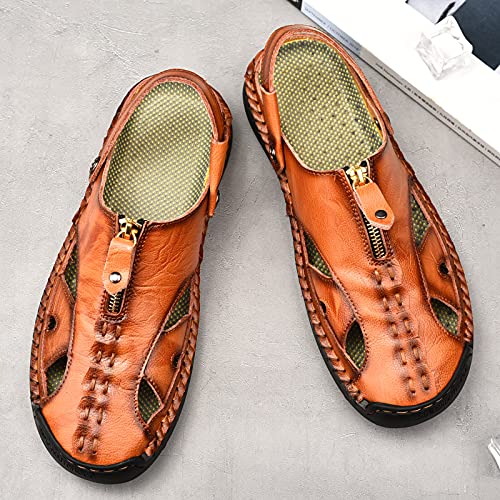 Shaire Men'S Sandals Outdoor Leather Closed Toe Beach Shoes by Shaire - Used condition - Image 2