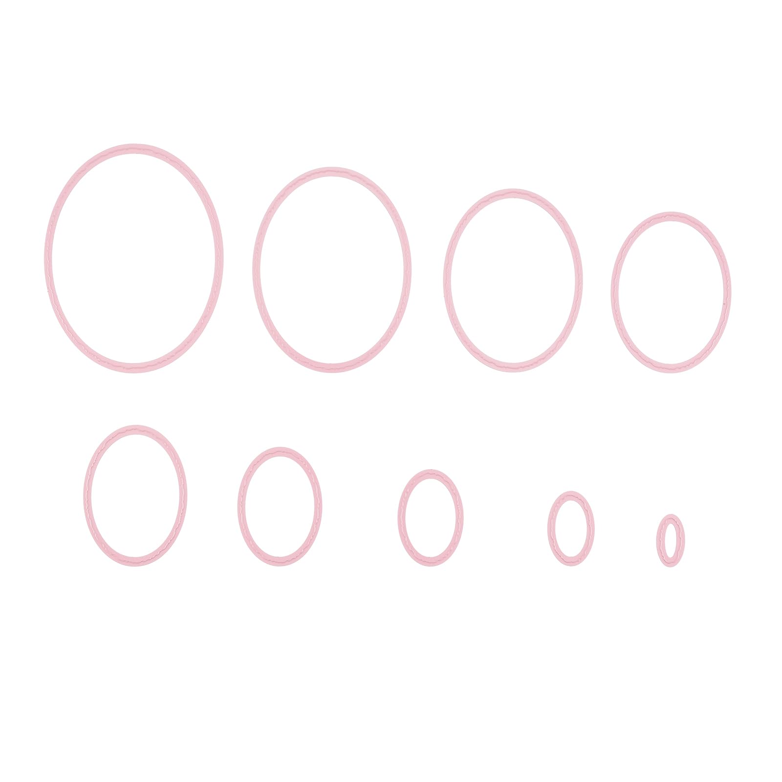Nellie's Choice Nesting Dies, Oval Multi Frame Dies, 11 x 14.1 cm, 9 Cutting Dies, Card Making Supplies, Metal Craft Dies for Scrapbooking, DIY and Paper Crafts
