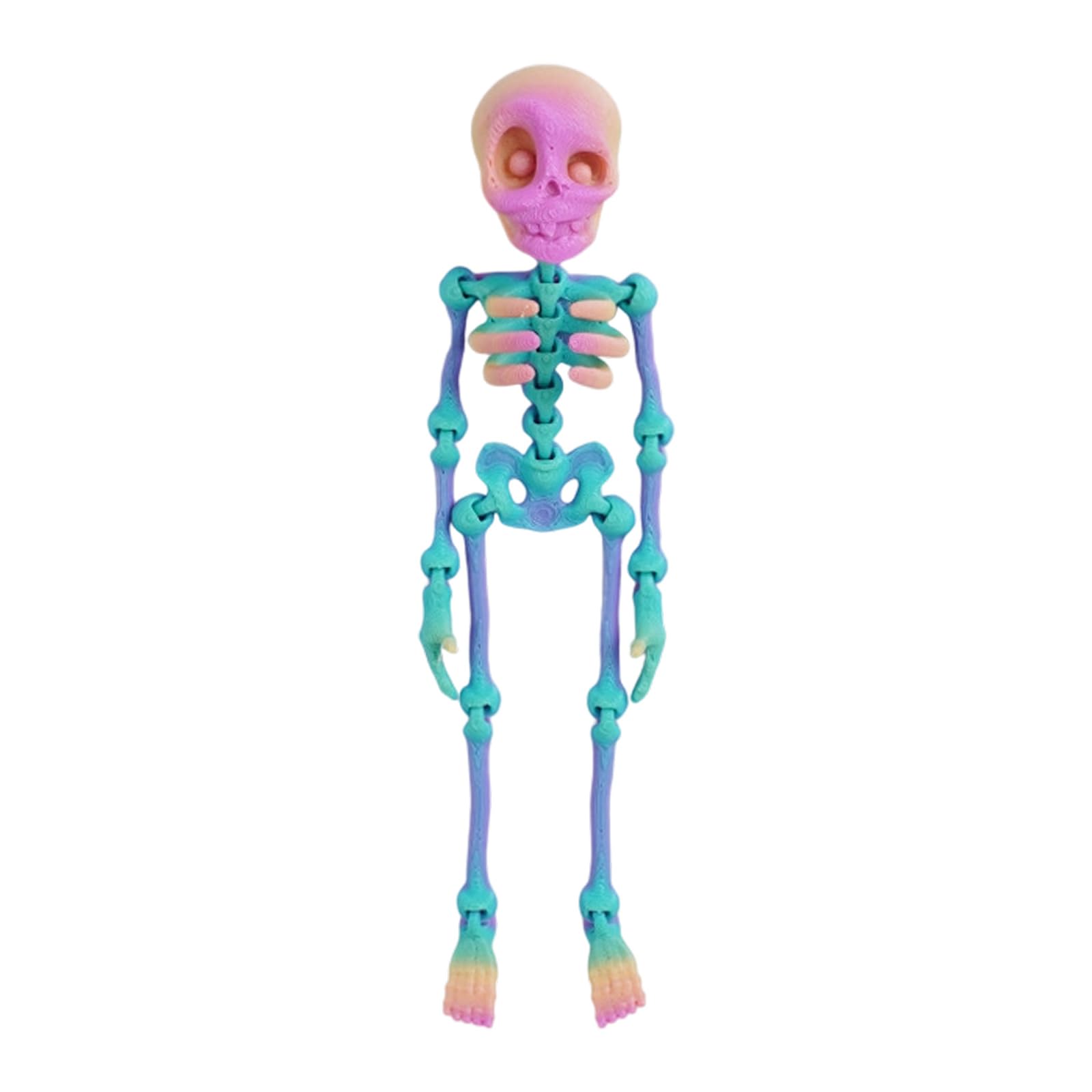 KAQNTUD Skeleton Fridge Magnets Movable Magnetic Figure Halloween Decoration for Kitchen Locker Magnets Black