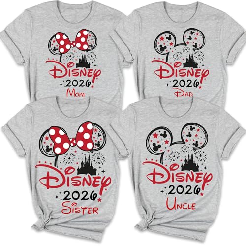 Image of Custom Family Trip Shirts 2026, Matching Vacation Tees, Fantasy Castle Theme Shirt, Group Travel Holiday Shirt