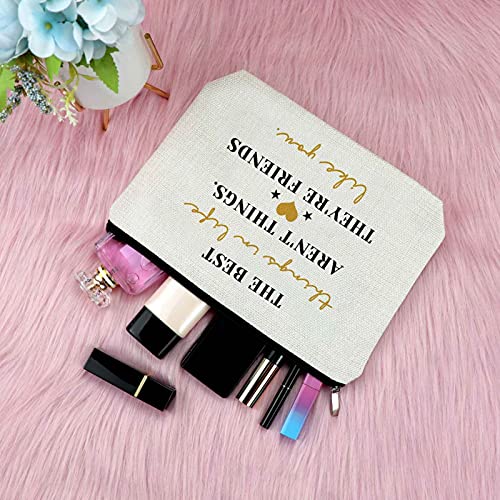 Friendship Gifts for Women Makeup Bag Best Friend Gift Encouragement Presents for Teen Cosmetic Bag Sister Presents From Sister Graduation Keepsake for Her Travel Cosmetic Pouch Birthday Christmas4
