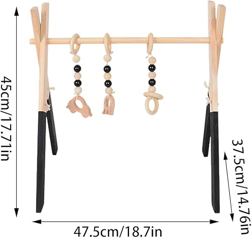 Miniatura 4 de Marco de gimnasio de madera, juego de escalada, equipo de fitness para niños pequeños, marco de ejercicio educativo, estructura creativa de