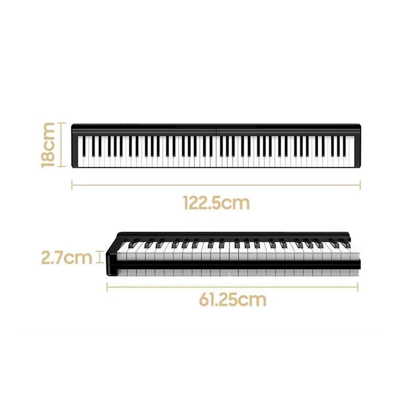 klawiatura elektryczna wielofunkcyjna Składana Klawiatura Muzyczna Profesjonalny Przenośny Syntezator Dla Dorosłych Piano Keyboard Piano