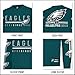 Ultra Game Men's NFL Official Super Soft Supreme Long Sleeve T-Shirt, Philadelphia Eagles, Heather Gray, Medium