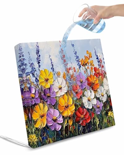 Vintage Wildflowers Outdoor Cushion Chair Cover Set of 4 - Waterproof Couch Seat Covers, Rustic Oil Painted Abstract Botanical Patio Furniture Protector Cushions Slipcovers for Sofa/RV, 20