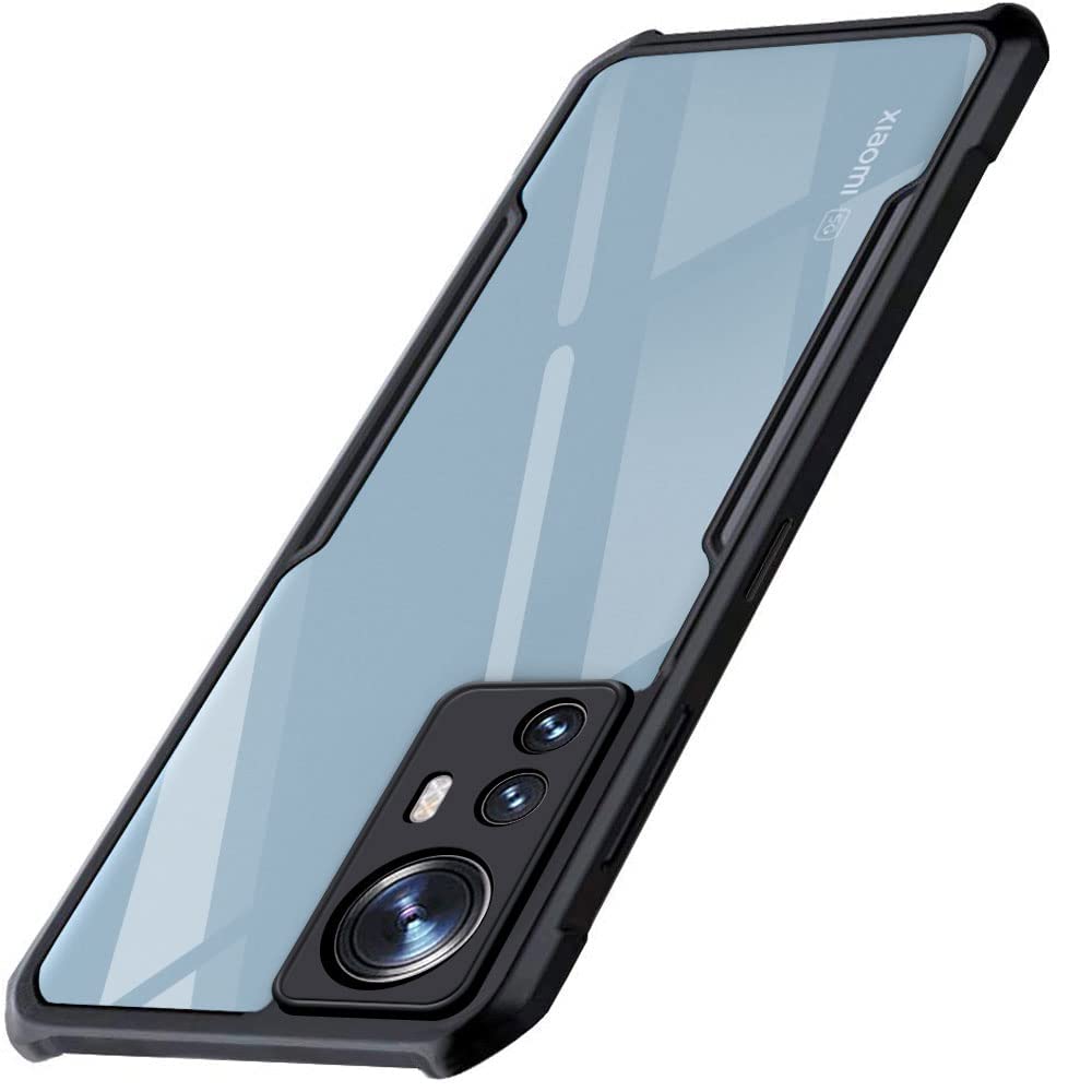 WOW IMAGINE TPU+PC Crystal Clear Xiaomi 12 Pro 5G Back Cover Case|360 Degree Protection|Shock Proof Design|Transparent Back Cover Case For Mi Xiaomi 12 Pro 5G (Black Bumper) (B09YDCTZMQ) Amazon Price History, Amazon Price Tracker