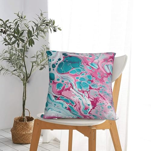 Housses de coussin 60x60 cm marbre lot de 2 pour canapé et lit - 6