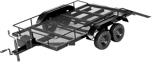 Powerhobby - Remolque con luces LED, kit de metal de carga resistente para 1/10 Rock Crawler HSP Redcat RC4WD Tamiya Axial SCX10 D90 HPI RC Crawler