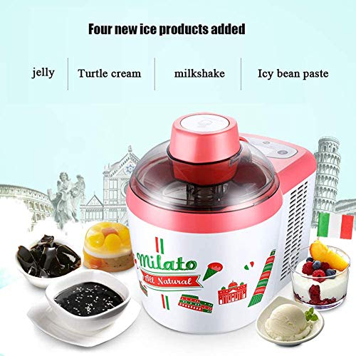 Elektrische Speiseeisbereiter, Vollautomatische Mini Frucht Eismaschinen DIY Küche, Einfache One Push Bedienung Mit… – Bild 3