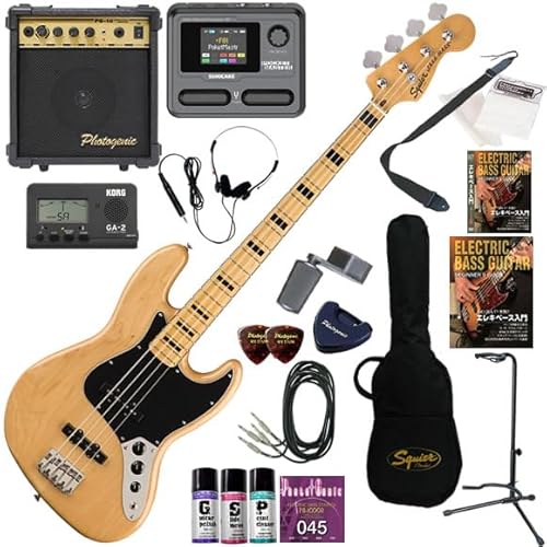 �y�Z�b�g�i�zSquier �G���L�x�[�X���S�ғ��� �}���`�G�t�F�N�^�[�������Ă�I�ŋ���20�_�Z�b�g Classic Vibe '70s Jazz Bass/NAT�i�i�`�������j