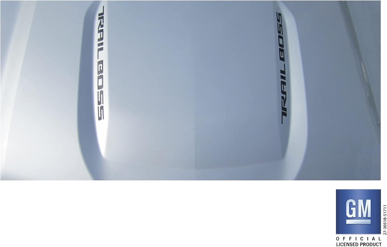 Chevy Silverado Carbon Fiber Trail Boss Hood Lettering Decals 2019-2026 Set of 2 GM Licensed