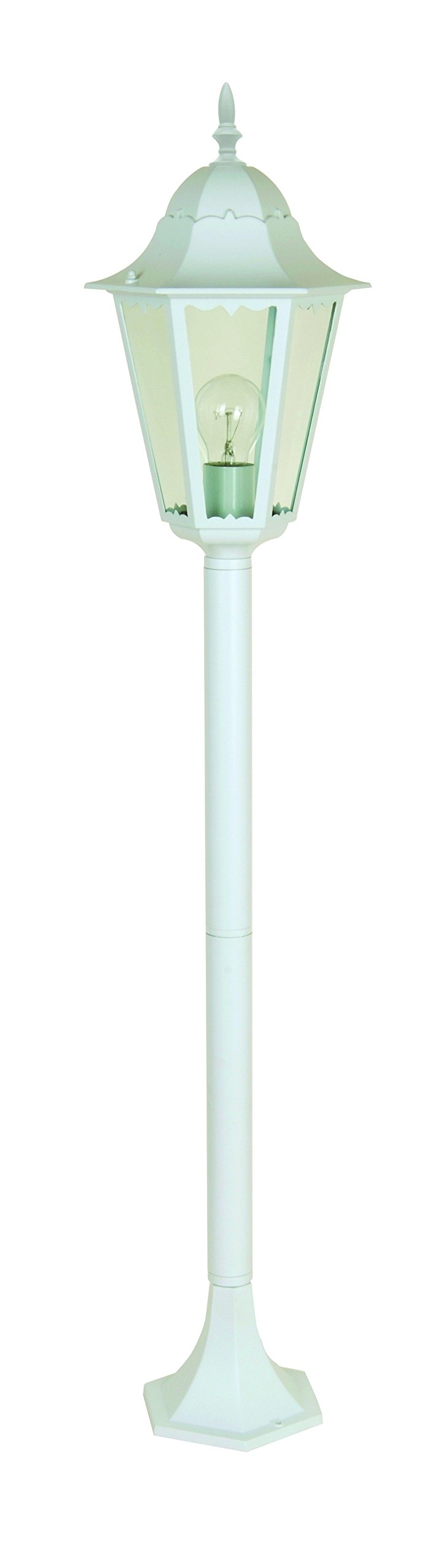 Lutec a + + to e lampioncino in alluminio E27 106 x 23.5 x 23.5 cm, bianco 11333 LJ WH