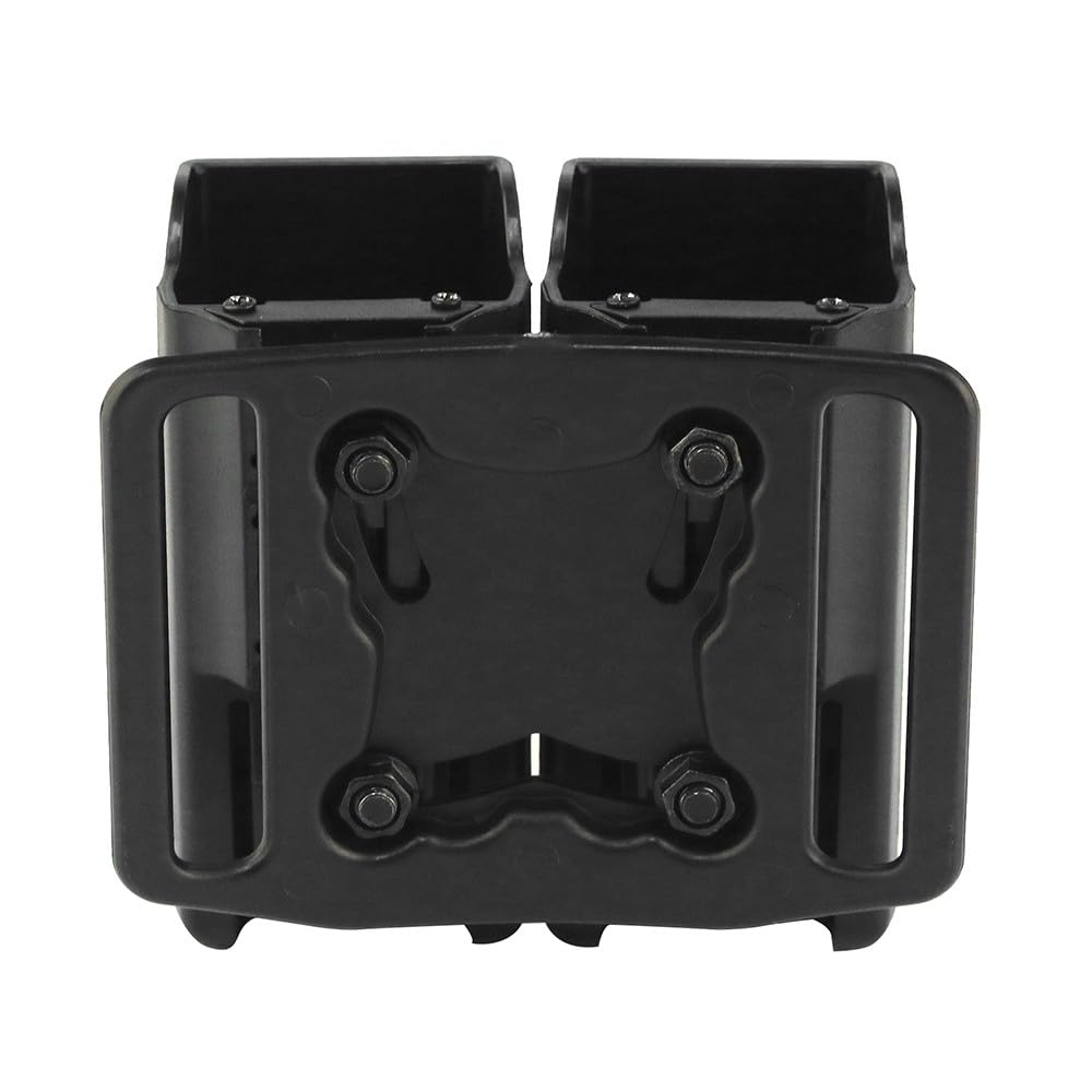MiOOW Doble Bolsa Cargador Pistola, Soporte de Pistola Funda de Doble Pila con Clip para Cinturón Apto