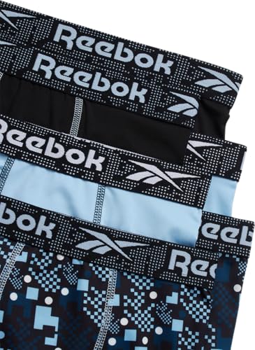Reebok Boys Boxer Briefs - 6 Pack Soft Comfort Performance Stretch Underwear Boxers for Boys with No Fly Open Support Pouch2