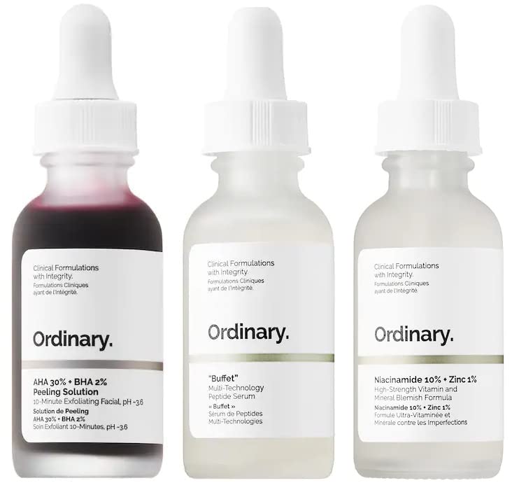 Buy The New Ordinary Face Serum Set! Niacinamide 10 Zinc 1 + AHA 30
