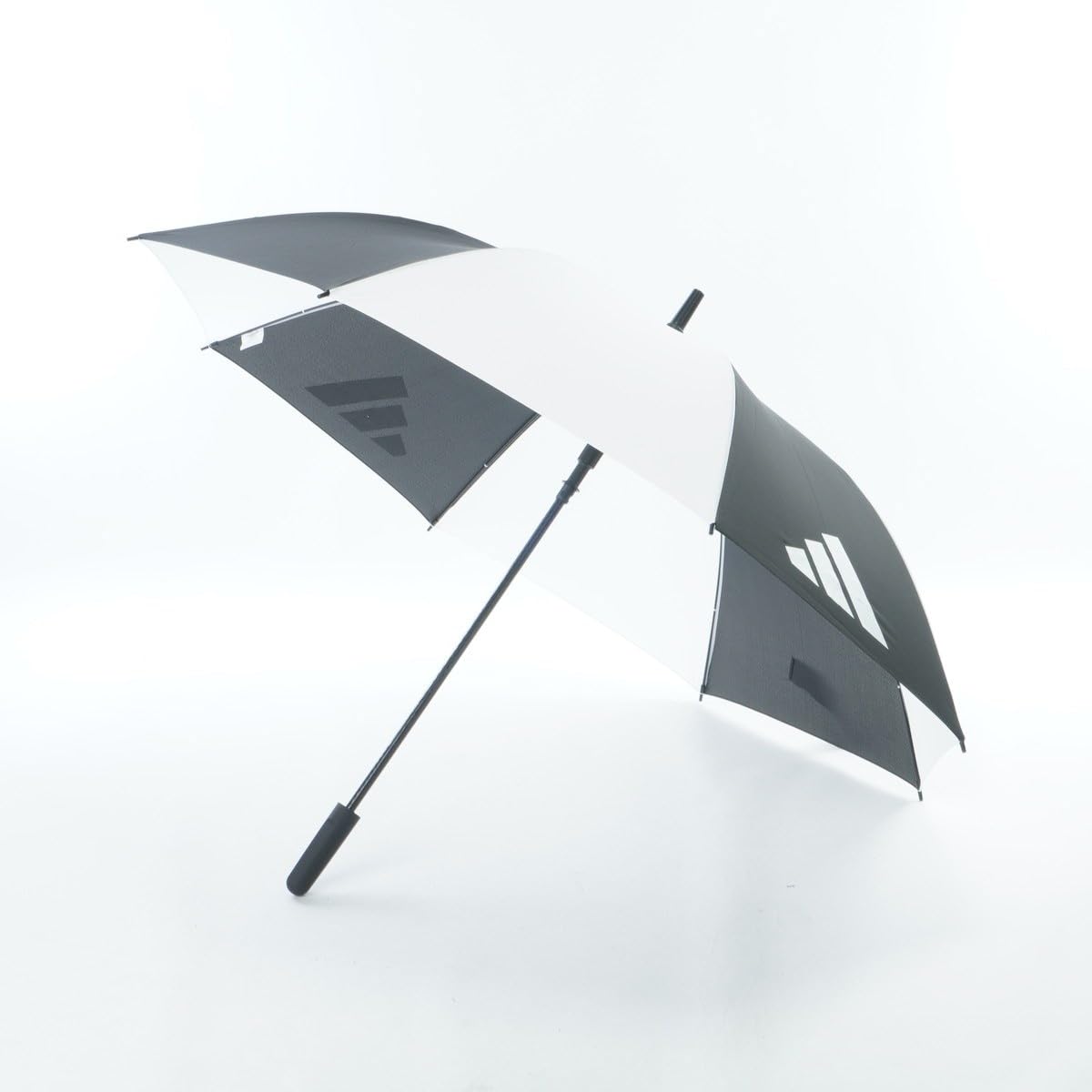 adidas Unisex Single Canopy Umberlla Umbrella, black/white, One Size
