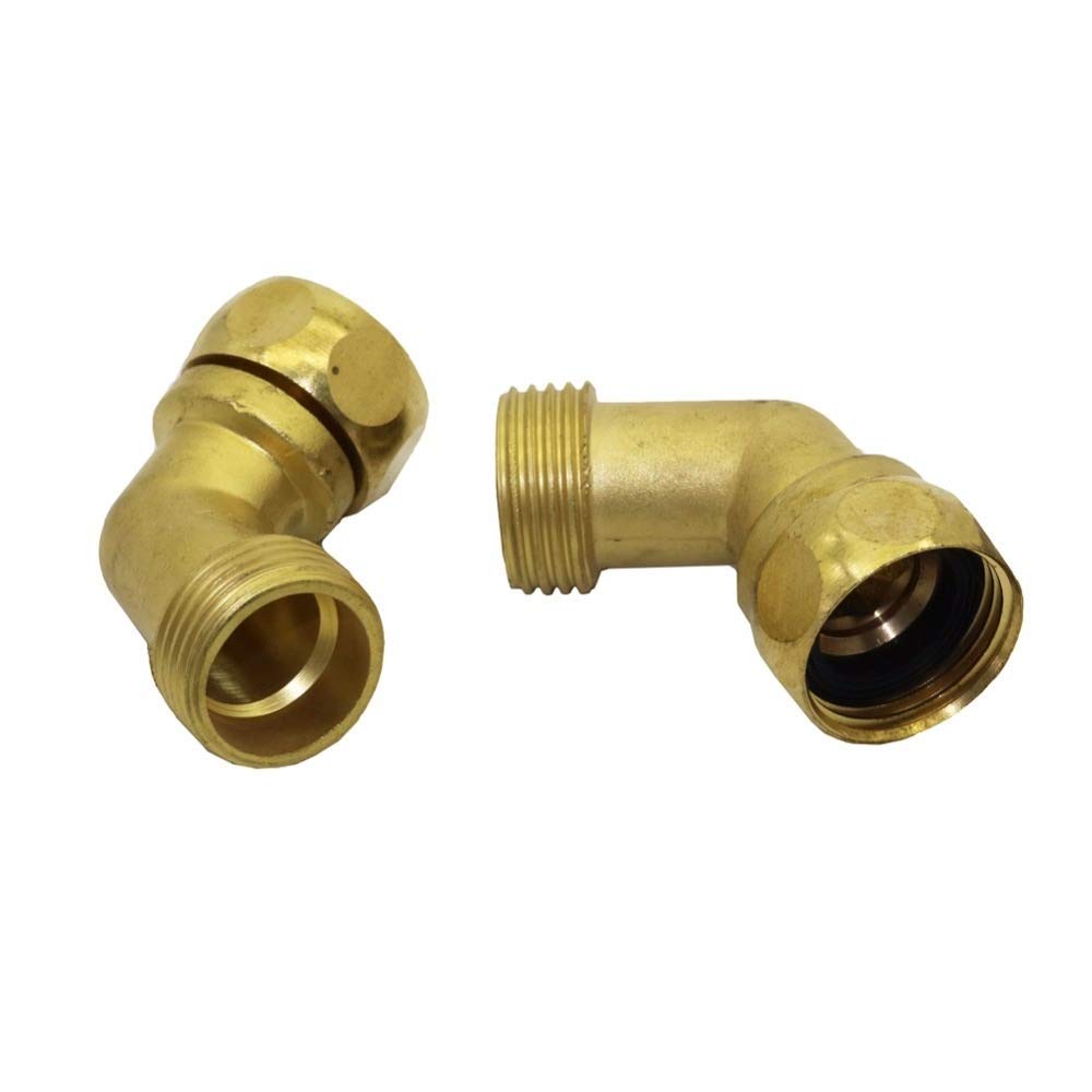 Accessori di Giunzione per Tubi Flessibili Irrigazione connettore Acqua di Rame da 3/4" Femmina a Maschio Filettatura Angolo Giunti Agricoltura Strumenti Micro irrigazione Raccordi 10 pc