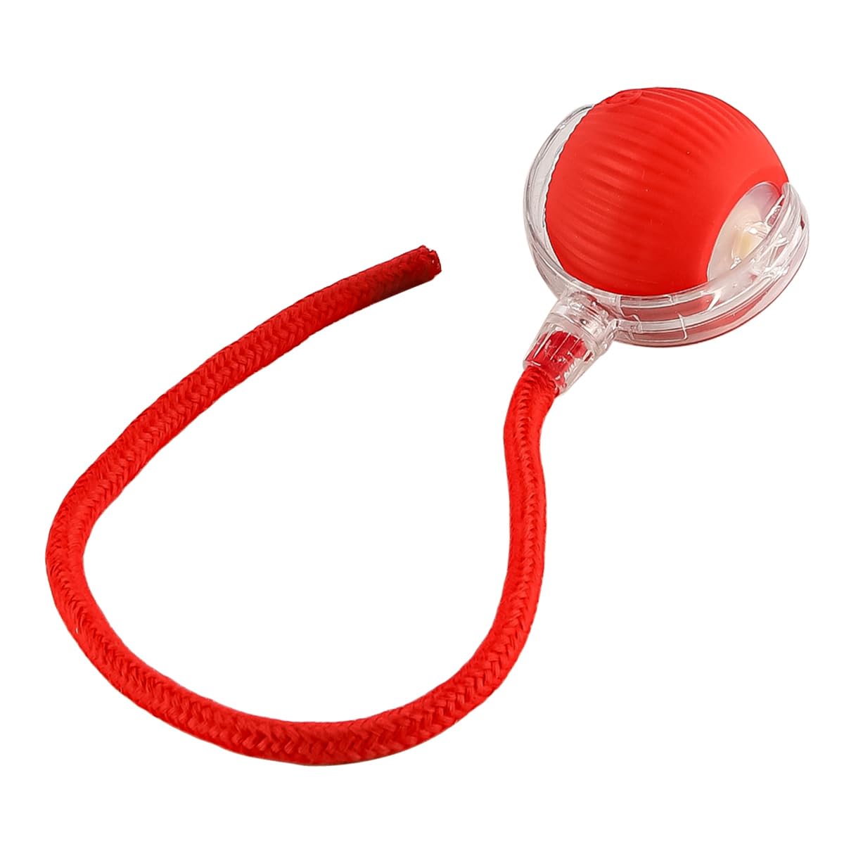 Laroal Rolling Dog Ball Interactive Smart Automatic Rolling Pet Motion Activated 360° Rotating Ball USB Rechargeable Pet Ball Red - Image 2