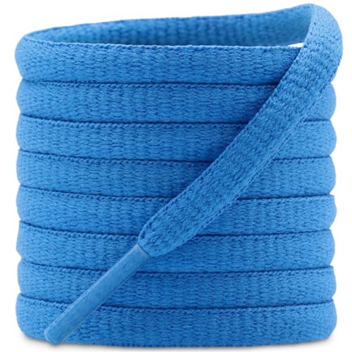 Image of DELELE 2Pair Oval Shoes laces 42 Colors Half Round 1 /4 inchAthletic ShoeLaces for Sport /Running Shoes Shoe Strings