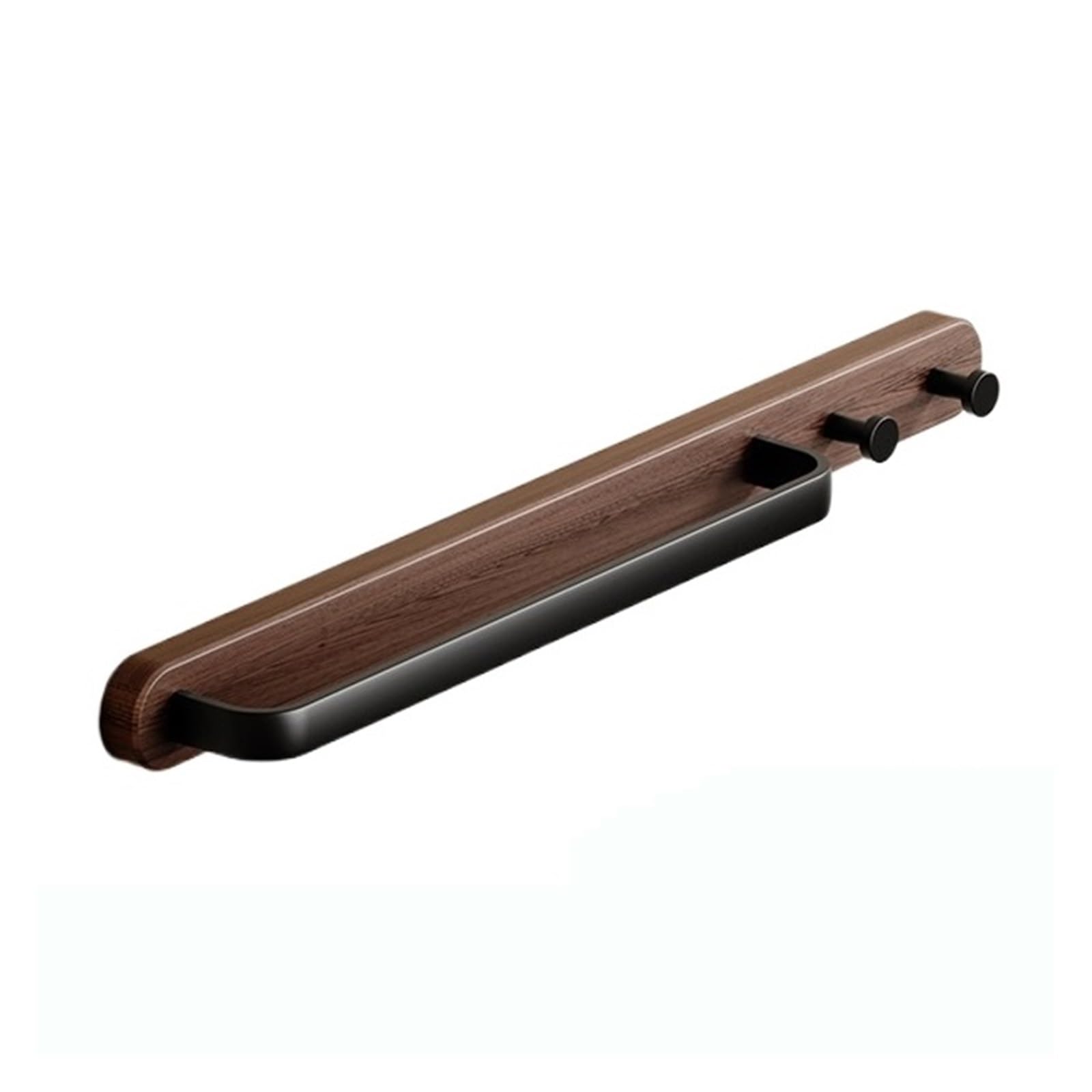 Wood Towel Rack ，no Punch Bathroom Shelf，towel Hangers For Bathroom，Towel Bar With Metal Rod，towel Holder，towel Rail For Toilets Easy Maintenance(B,55CM)