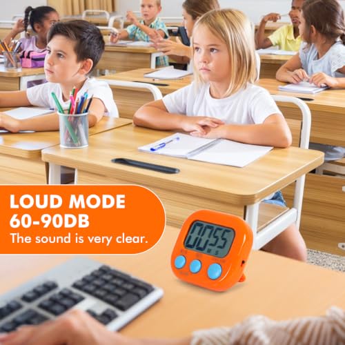 6 Pack Digital Timer for Kids Classroom,Kitchen Timers for Cooking - Image 5