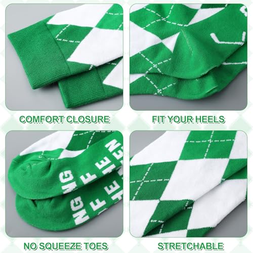 3 Pairs Knee High Argyle Golf Socks for Men Cotton Golf Socks for Tartan Trousers Golf Tournament Father's Day Gift - Image 6
