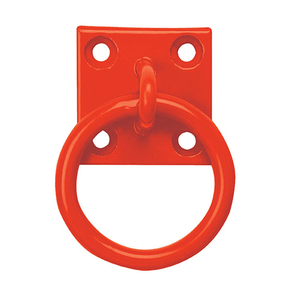 Haven Heritage Red Equestrian Colou Tie Ring On 50Mm Plate Stable Tie Up Ring Horse Pony (Red)